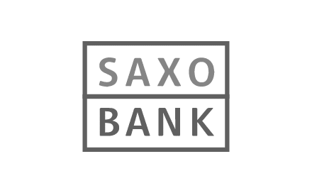 Saxo Bank logo greyscale